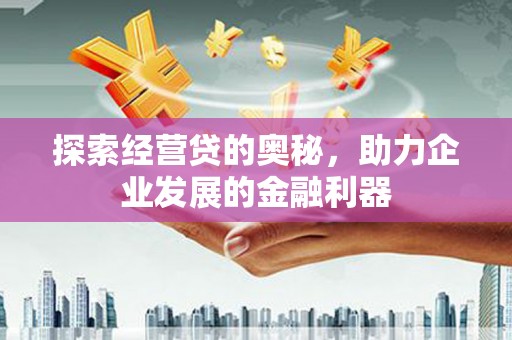 惠济探索经营贷的奥秘，助力企业发展的金融利器