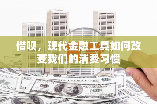 水富借呗，现代金融工具如何改变我们的消费习惯