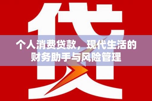 广水个人消费贷款，现代生活的财务助手与风险管理