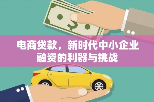 六横电商贷款，新时代中小企业融资的利器与挑战