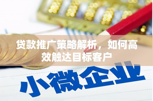 富顺贷款推广策略解析，如何高效触达目标客户