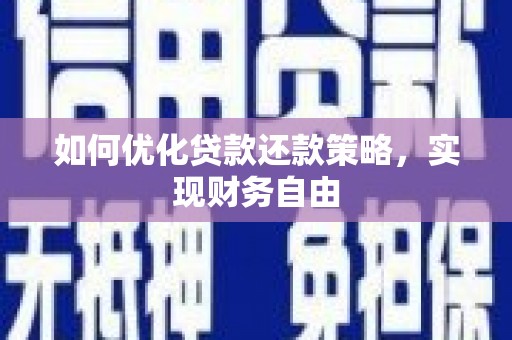 碌曲如何优化贷款还款策略，实现财务自由