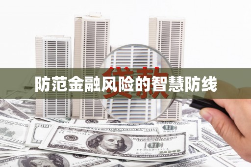 玉树防范金融风险的智慧防线