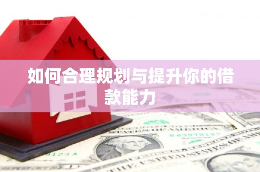 佳冬如何合理规划与提升你的借款能力